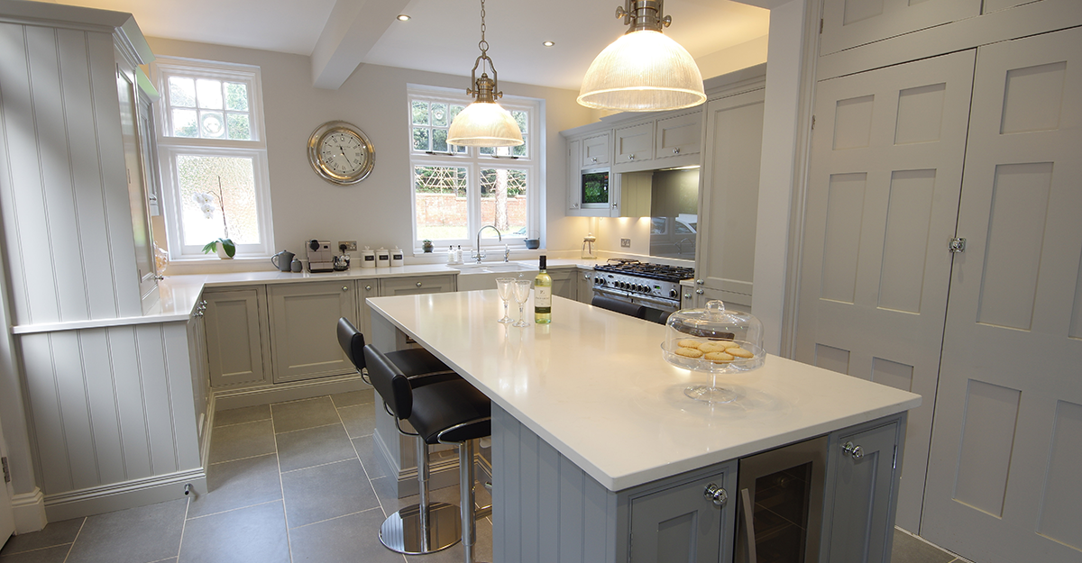 bespoke matt grey shaker kitchen